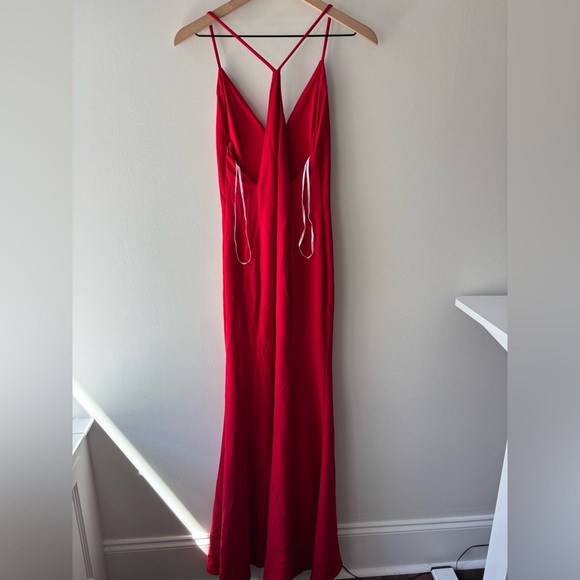 Lulus Amelia‎ Red Sleeveless Maxi Dress NWT sz S - Picture 5 of 11